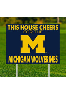 Michigan Wolverines This House Cheers For Yard Sign