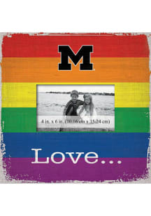 Michigan Wolverines Love Pride Picture Frame
