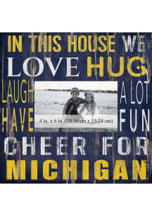 Michigan Wolverines In This House 10x10 Picture Frame