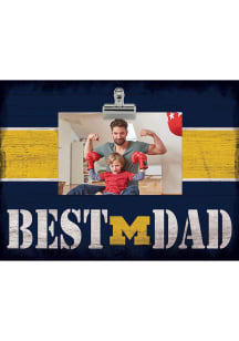 Michigan Wolverines Best Dad Clip Picture Frame