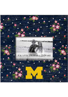 Michigan Wolverines Floral Picture Frame