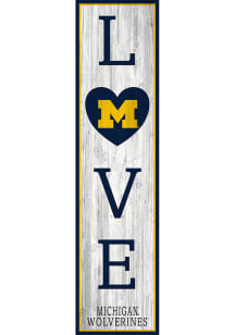 Michigan Wolverines 24 Inch Love Leaner Sign
