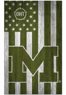 Michigan Wolverines 11x19 OHT Military Flag Sign