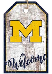Michigan Wolverines Welcome Team Tag Sign