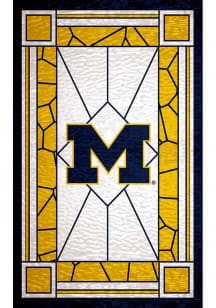 Michigan Wolverines Stained Glass Sign
