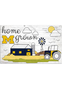 Michigan Wolverines Home Grown Sign