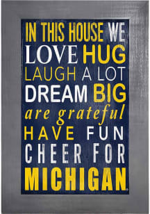 Michigan Wolverines In This House Picture Frame