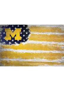 Michigan Wolverines Flag 17x26 Sign