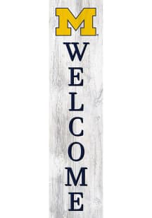 Michigan Wolverines 48 Inch Welcome Leaner Sign