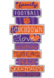Clemson Tigers Celebrations Stack 24 Inch Sign