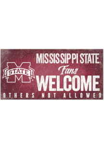 Mississippi State Bulldogs Fans Welcome 6x12 Sign