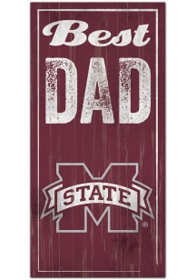 Mississippi State Bulldogs Best Dad Sign