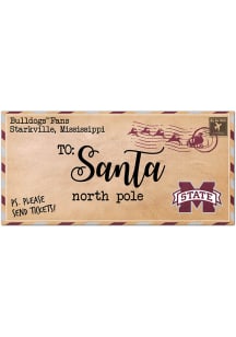Mississippi State Bulldogs To Santa Sign
