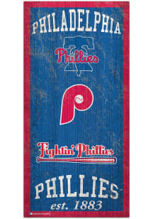 Philadelphia Phillies 6X12 Heritage Logos Sign