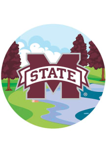 Mississippi State Bulldogs Landscape Circle Sign