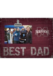 Mississippi State Bulldogs Best Dad Clip Picture Frame