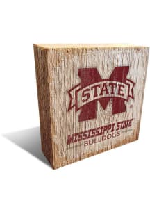 Mississippi State Bulldogs Logo Block Sign