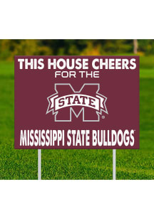 Mississippi State Bulldogs This House Cheers For Yard Sign