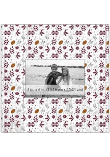 Mississippi State Bulldogs Floral Pattern Picture Frame