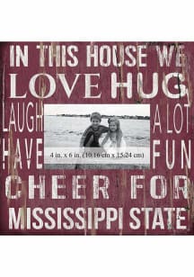 Mississippi State Bulldogs In This House 10x10 Picture Frame