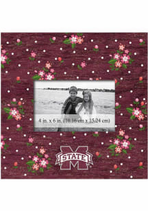 Mississippi State Bulldogs Floral Picture Frame