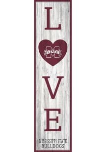Mississippi State Bulldogs 24 Inch Love Leaner Sign