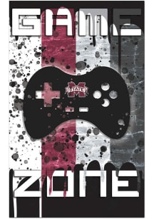 Mississippi State Bulldogs Grunge Game Zone Sign