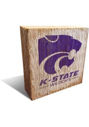 K-State Wildcats Team Logo Block Sign