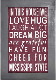 Mississippi State Bulldogs In This House Picture Frame