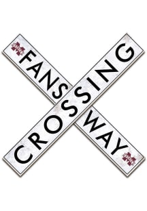 Mississippi State Bulldogs 24 Inch Fans Way Crossing Wall Art