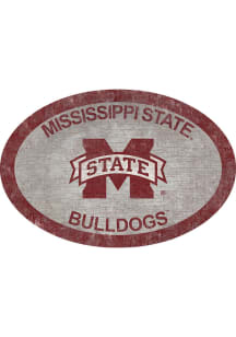 Mississippi State Bulldogs 46 Inch Oval Team Sign