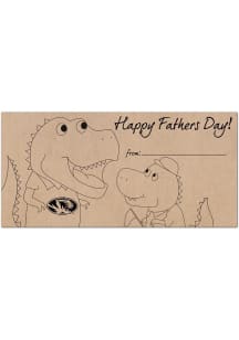 Missouri Tigers Fathers Day Coloring Sign