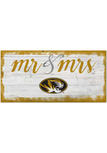 Missouri Tigers Script Mr and Mrs Sign