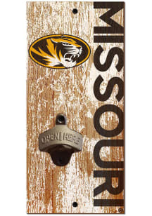 Missouri Tigers Distressed Bottle Opener Sign