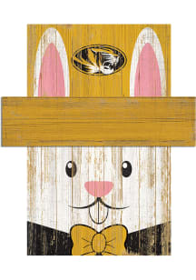 Missouri Tigers Easter Bunny  Head 6x5 Sign
