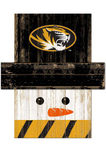 Missouri Tigers Snowman Head 6x5 Sign