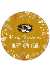 Missouri Tigers Merry Christmas and New Year Circle Sign