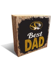 Missouri Tigers Best Dad Block Sign