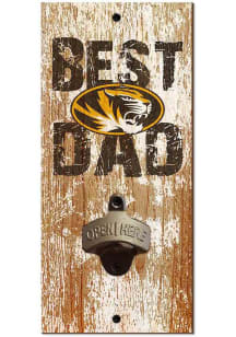 Missouri Tigers Best Dad Bottle Opener Sign