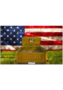 Missouri Tigers Patriotic Retro Truck Sign