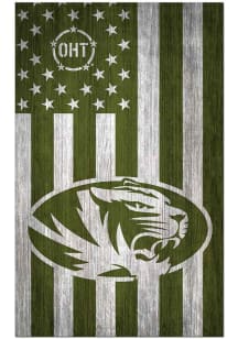 Missouri Tigers 11x19 OHT Military Flag Sign
