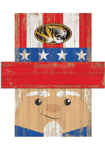 Missouri Tigers Patriotic Head Sign