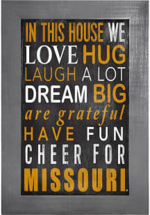 Missouri Tigers In This House Picture Frame