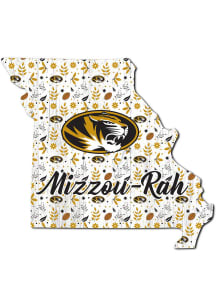 Missouri Tigers 24 Inch Floral State Wall Art