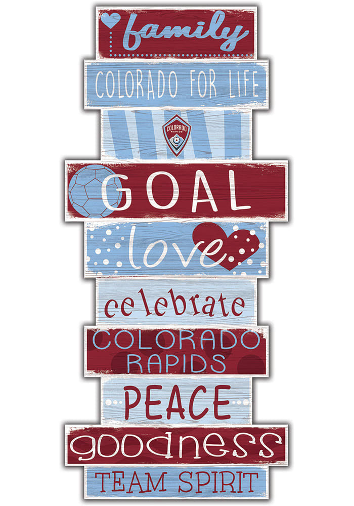 Colorado Rapids Celebrations Stack 24 Inch Sign