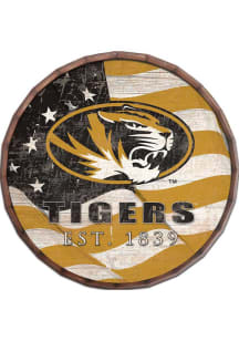 Missouri Tigers Flag 24 Inch Barrel Top Sign
