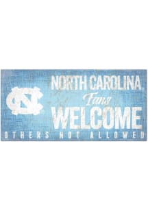 North Carolina Tar Heels Fans Welcome 6x12 Sign