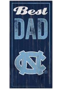 North Carolina Tar Heels Best Dad Sign