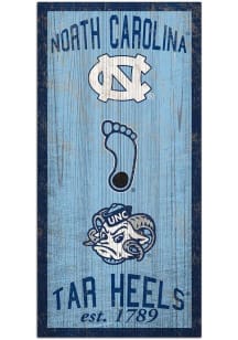 North Carolina Tar Heels Heritage 6x12 Sign