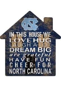 North Carolina Tar Heels 12 inch House Sign